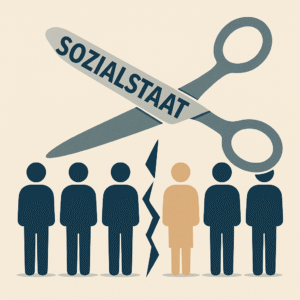 Symbolische Darstellung der strukturellen Selektion im deutschen Gesundheitssystem.