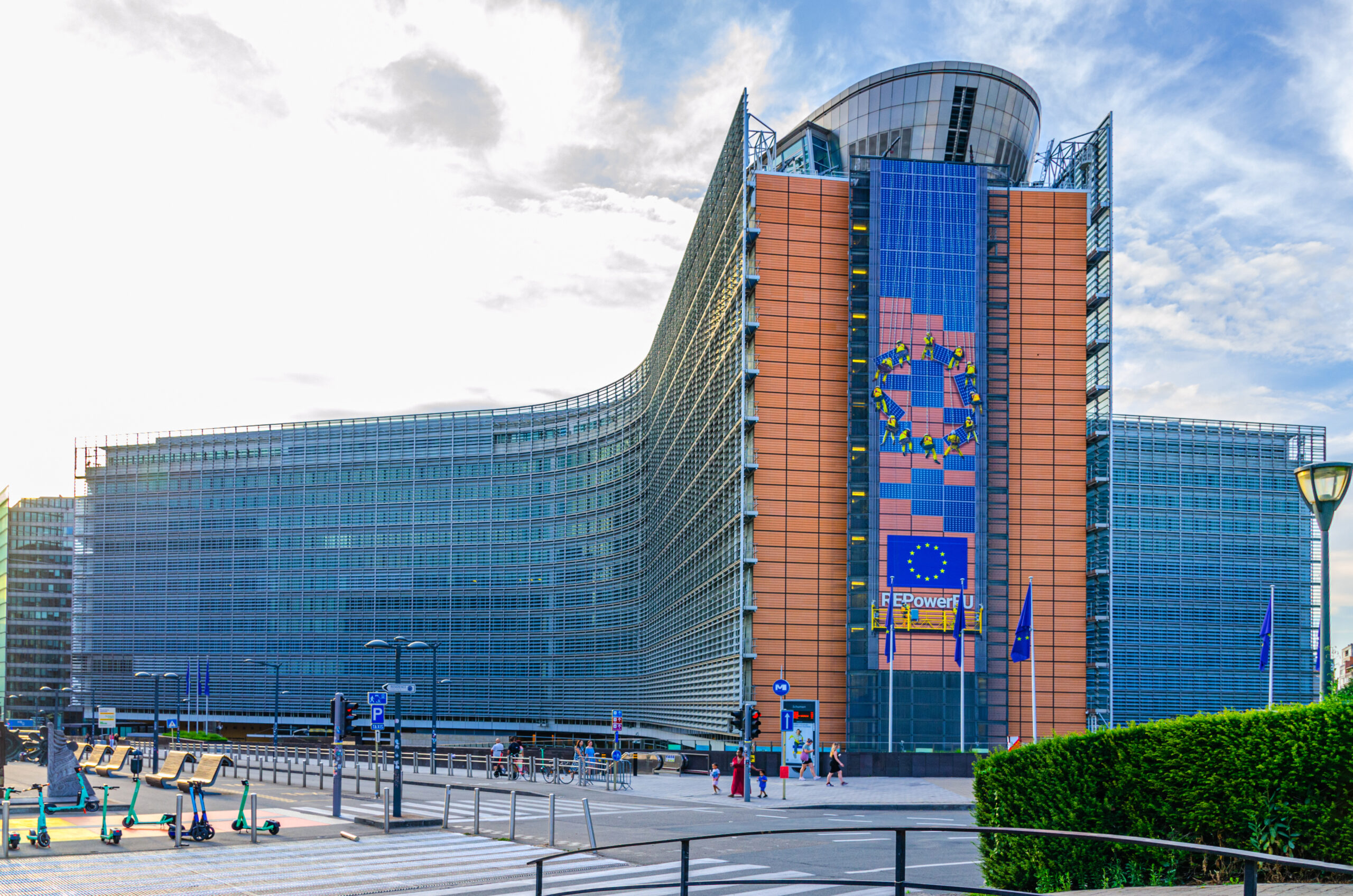 European Commission headquarters in Brussels — used here as a symbol of Europe’s forced turn toward India.
