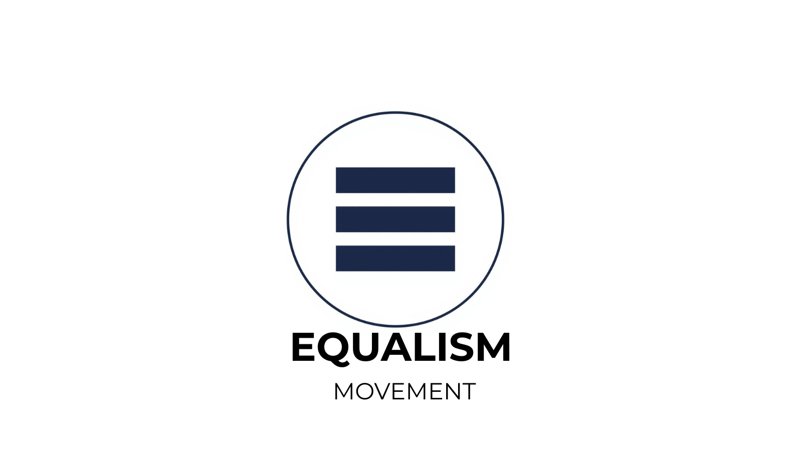 Equalism Movement logo representing the demand for equal power between states and people.
